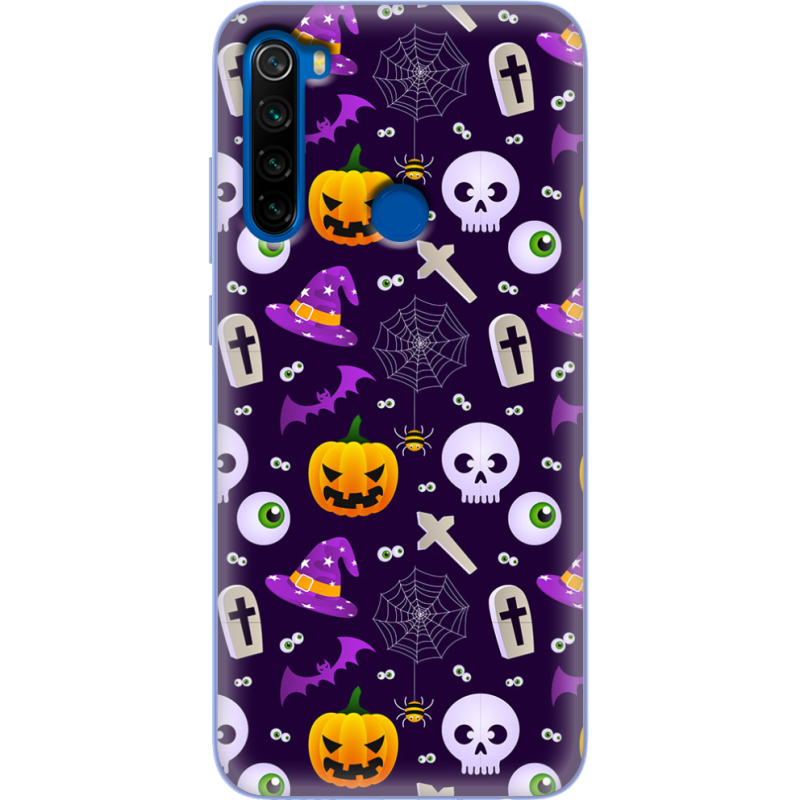 Чехол Uprint Xiaomi Redmi Note 8T Halloween Purple Mood