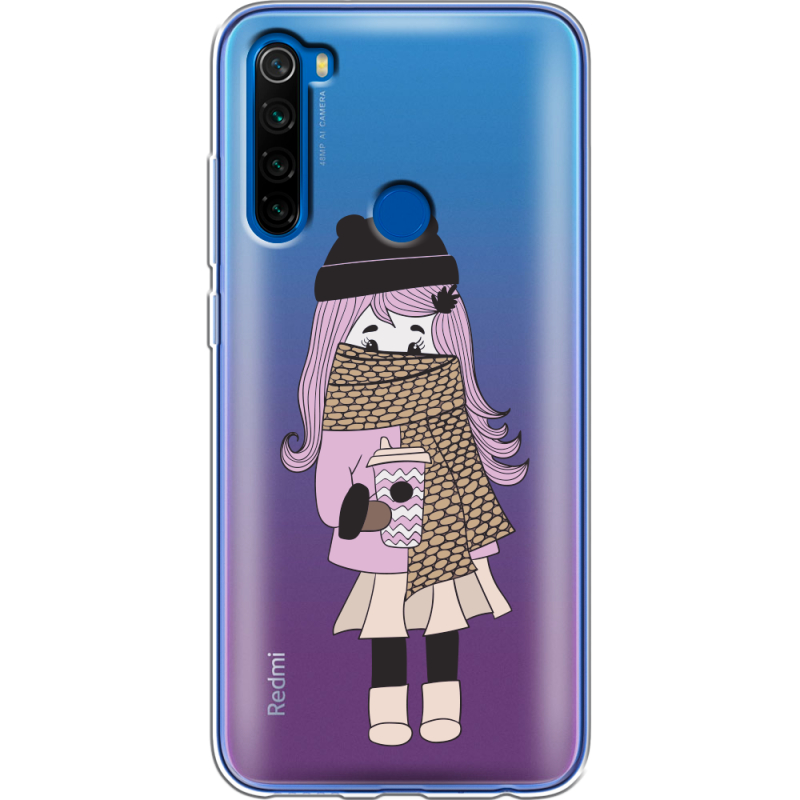 Прозрачный чехол Uprint Xiaomi Redmi Note 8T Winter Morning Girl