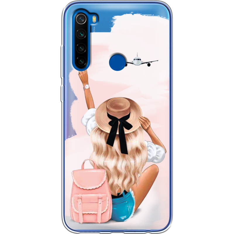 Прозрачный чехол Uprint Xiaomi Redmi Note 8T Travel Girl