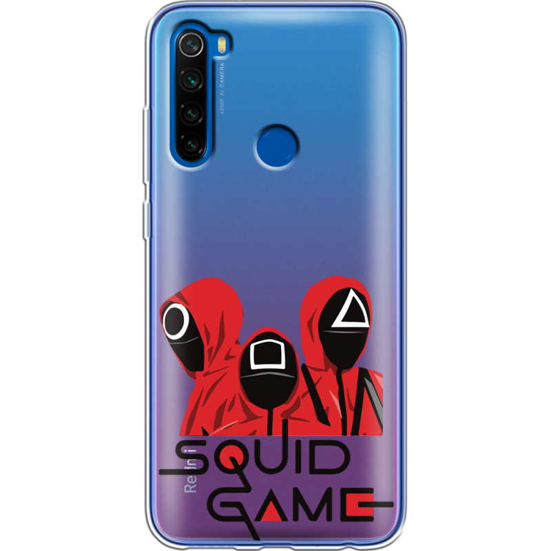 Прозрачный чехол Uprint Xiaomi Redmi Note 8T siquid game люди в красном