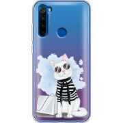 Прозрачный чехол Uprint Xiaomi Redmi Note 8T Cat Style