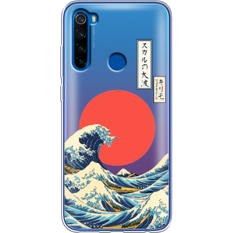 Прозрачный чехол Uprint Xiaomi Redmi Note 8T Большая волна в Канагаве