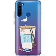Прозрачный чехол Uprint Xiaomi Redmi Note 8T Segull in Cofee Pool
