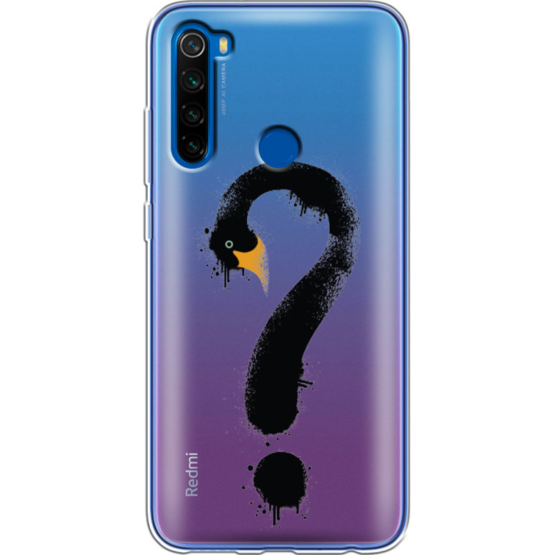Прозрачный чехол Uprint Xiaomi Redmi Note 8T Swan question
