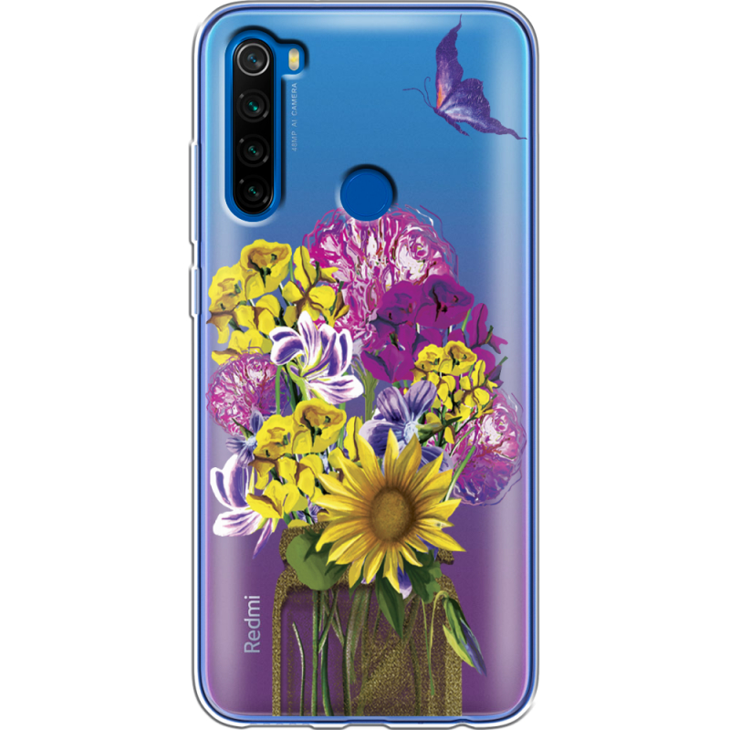 Прозрачный чехол Uprint Xiaomi Redmi Note 8T My Bouquet