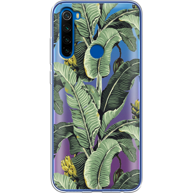 Прозрачный чехол Uprint Xiaomi Redmi Note 8T Banana Leaves