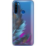 Прозрачный чехол Uprint Xiaomi Redmi Note 8T Feathers