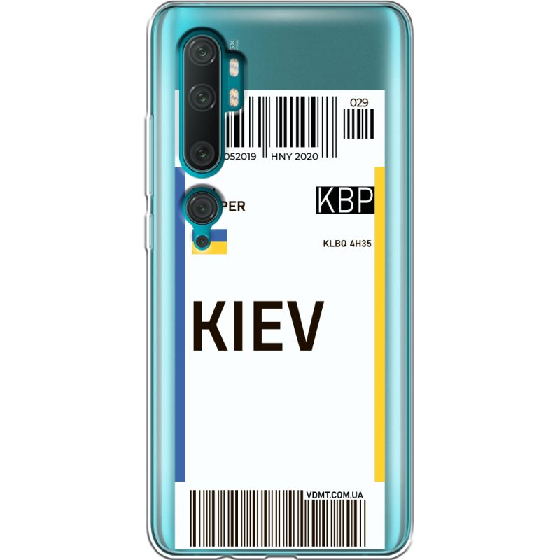 Прозрачный чехол Uprint Xiaomi Mi Note 10 / Mi Note 10 Pro Ticket Kiev