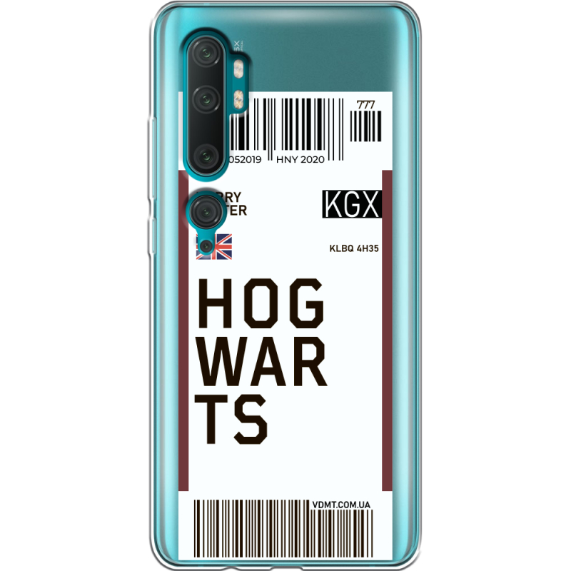 Прозрачный чехол Uprint Xiaomi Mi Note 10 / Mi Note 10 Pro Ticket Hogwarts