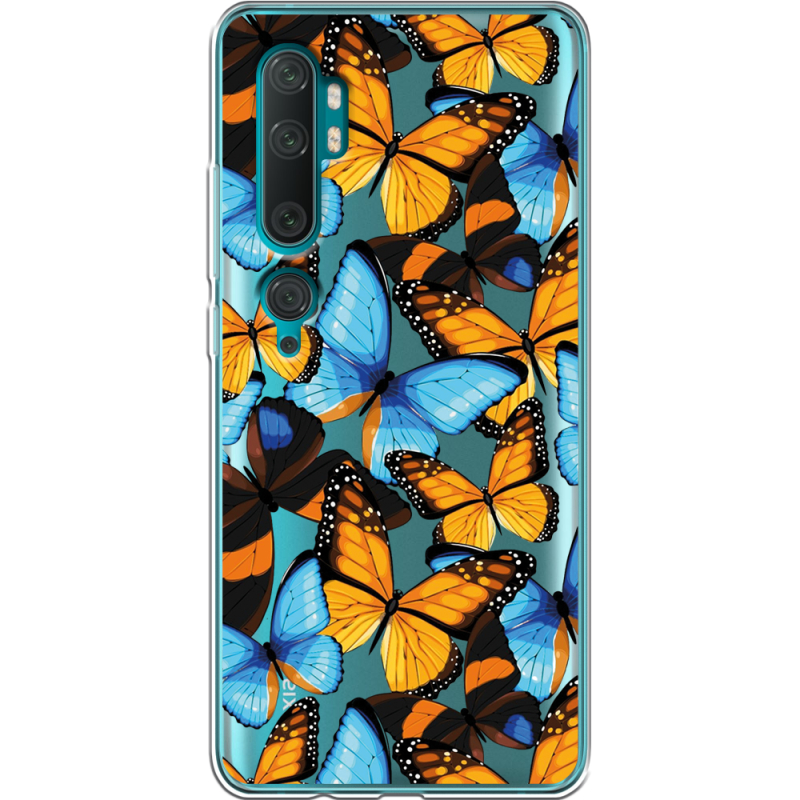 Прозрачный чехол Uprint Xiaomi Mi Note 10 / Mi Note 10 Pro Butterfly Morpho