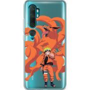 Прозрачный чехол Uprint Xiaomi Mi Note 10 / Mi Note 10 Pro Naruto and Kurama