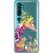 Прозрачный чехол Uprint Xiaomi Mi Note 10 / Mi Note 10 Pro Colorful Giraffe