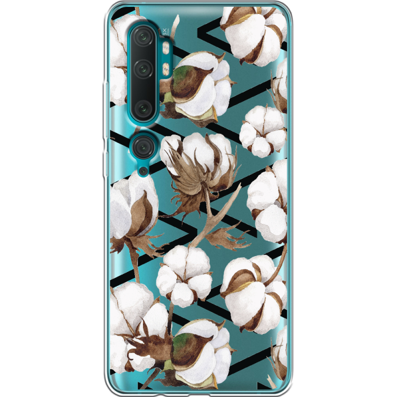 Прозрачный чехол Uprint Xiaomi Mi Note 10 / Mi Note 10 Pro Cotton flowers