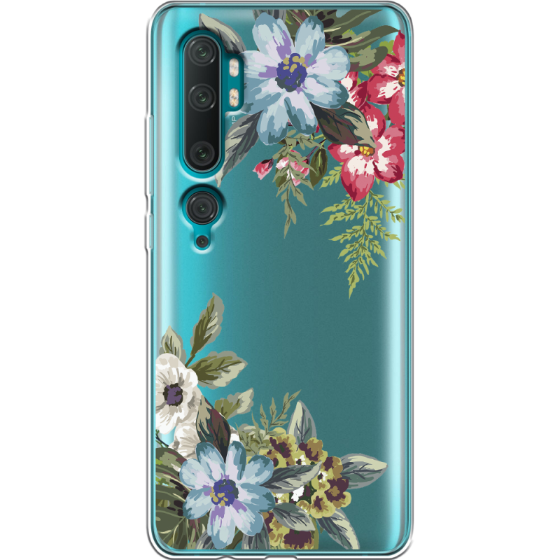 Прозрачный чехол Uprint Xiaomi Mi Note 10 / Mi Note 10 Pro Floral