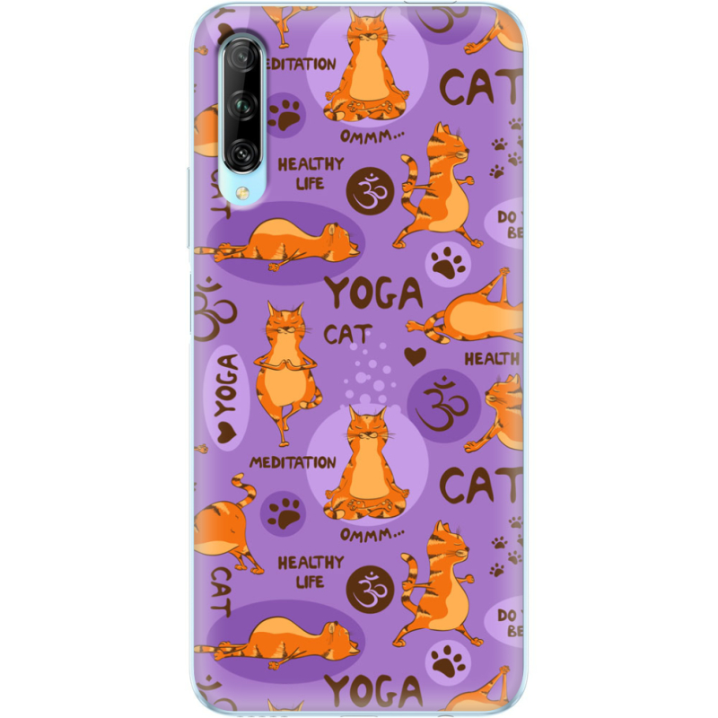 Чехол Uprint Huawei P Smart Pro Yoga Cat