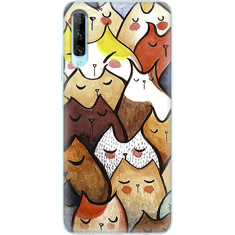 Чехол Uprint Huawei P Smart Pro Sleepy Cats