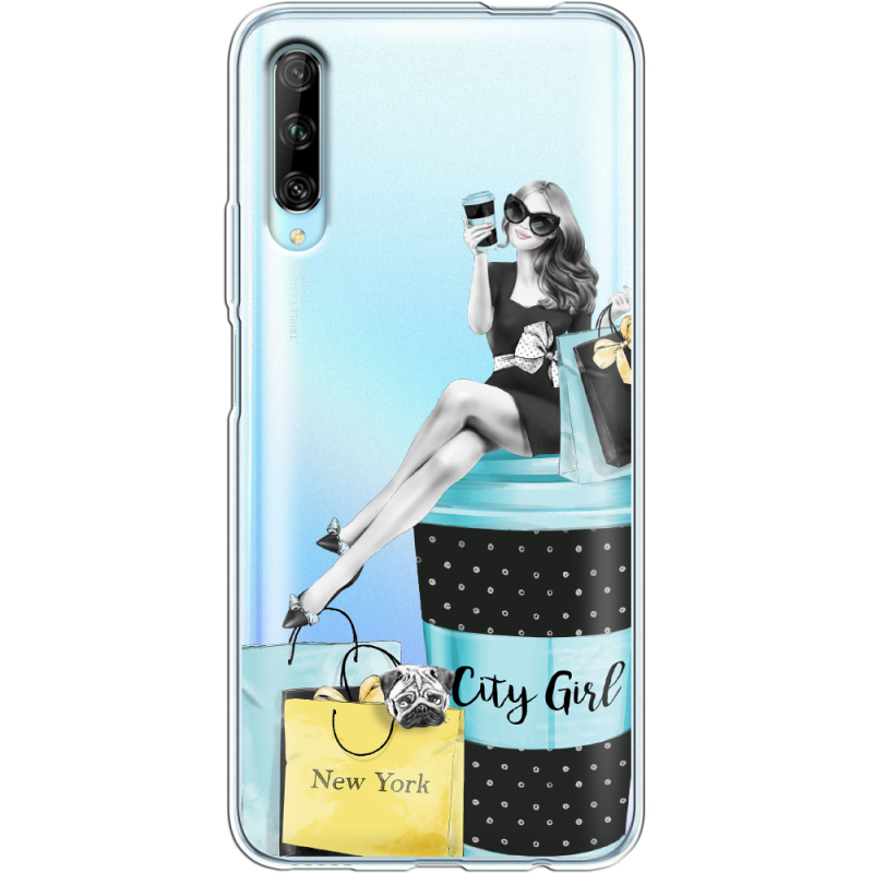 Прозрачный чехол Uprint Huawei P Smart Pro City Girl