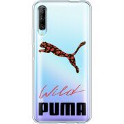 Прозрачный чехол Uprint Huawei P Smart Pro Wild Cat