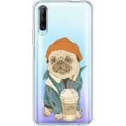 Прозрачный чехол Uprint Huawei P Smart Pro Dog Coffeeman