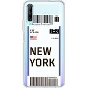 Прозрачный чехол Uprint Huawei P Smart Pro Ticket New York