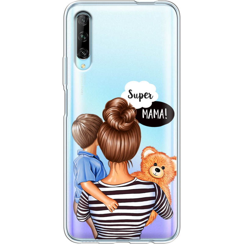 Прозрачный чехол Uprint Huawei P Smart Pro Super Mama and Son