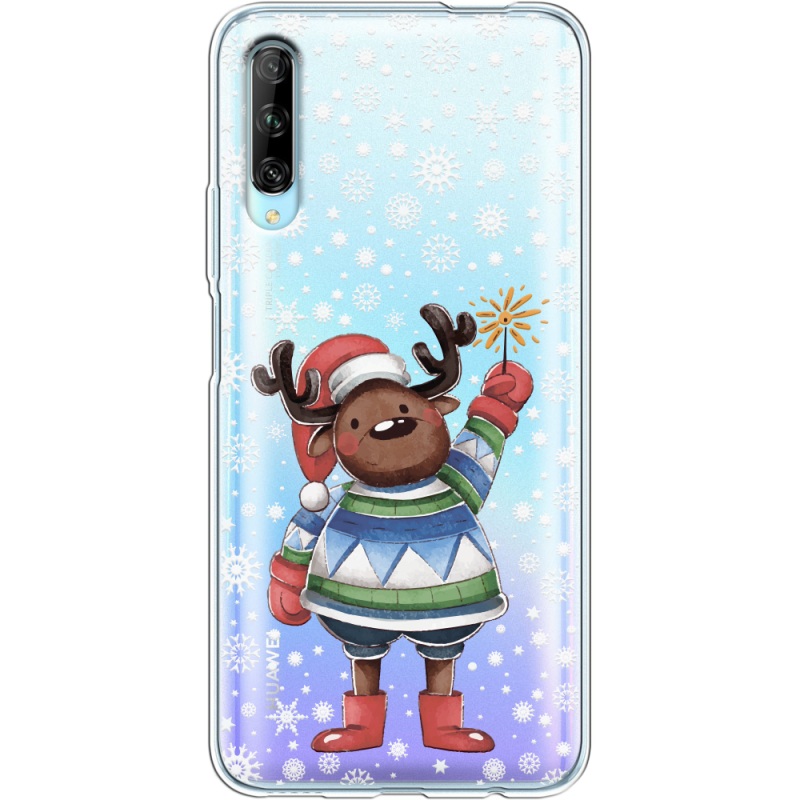 Прозрачный чехол Uprint Huawei P Smart Pro Christmas Deer with Snow