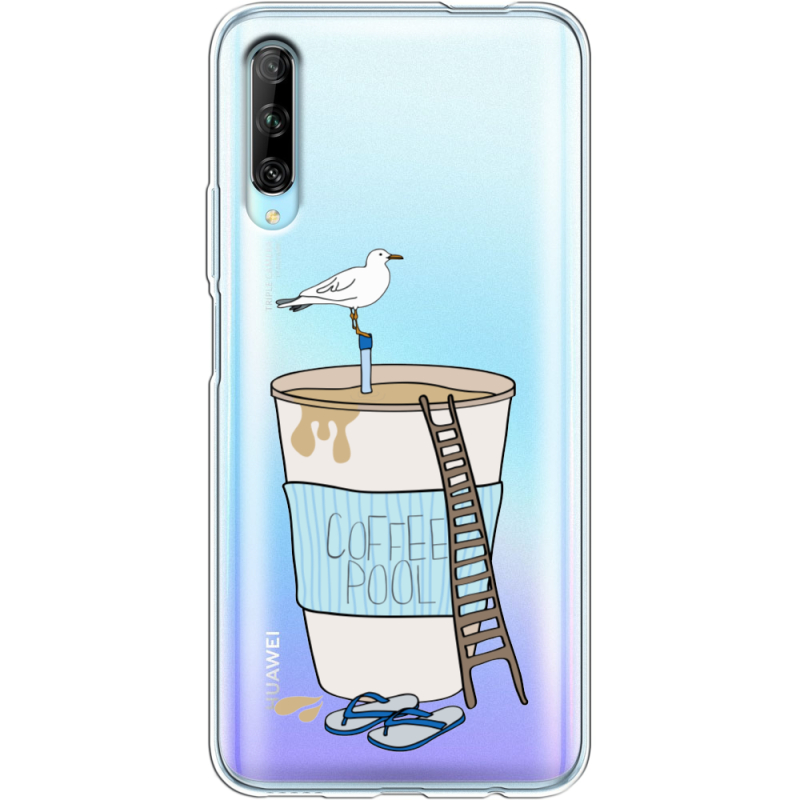 Прозрачный чехол Uprint Huawei P Smart Pro Segull in Cofee Pool
