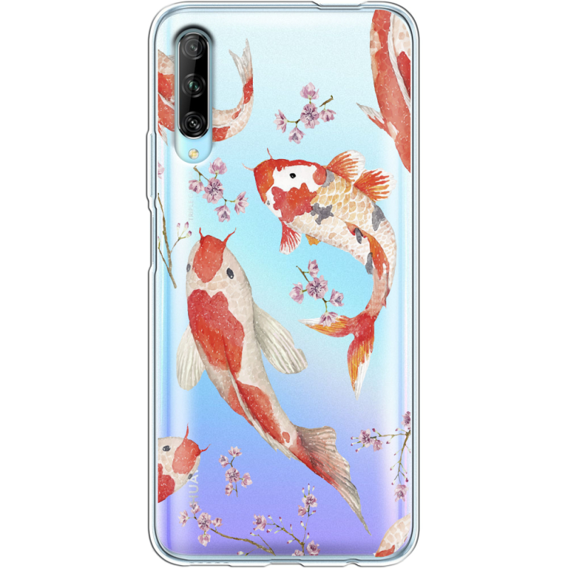 Прозрачный чехол Uprint Huawei P Smart Pro Japanese Koi Fish