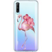 Прозрачный чехол Uprint Huawei P Smart Pro Floral Flamingo