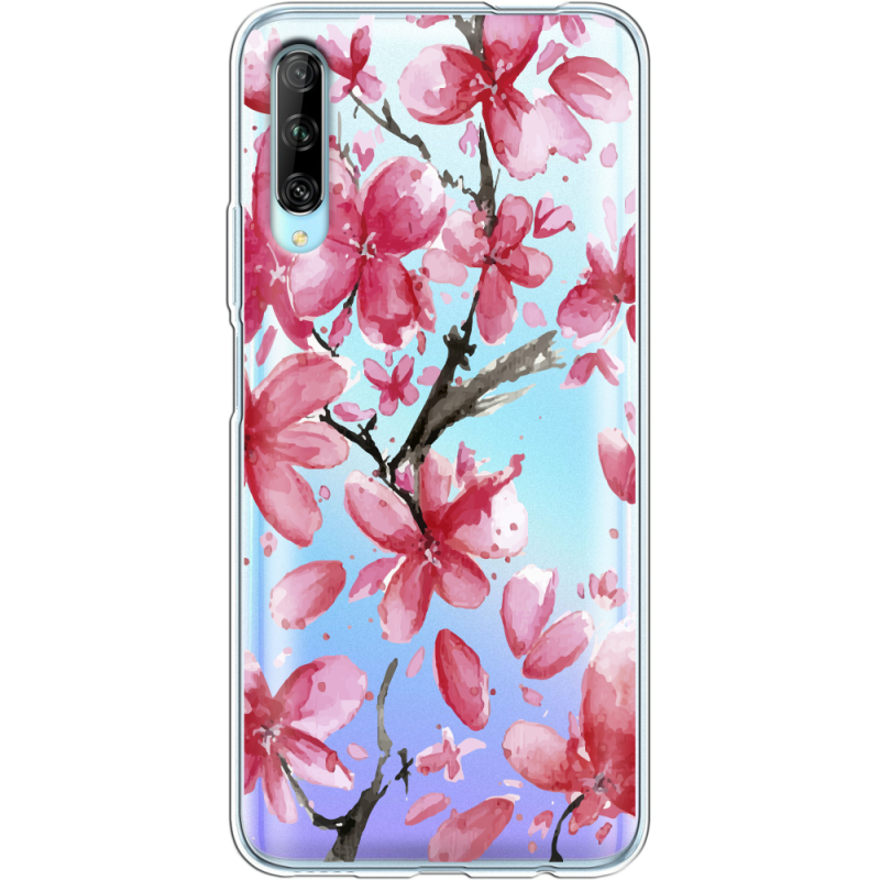 Прозрачный чехол Uprint Huawei P Smart Pro Pink Magnolia