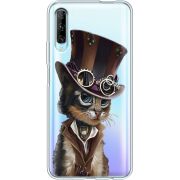 Прозрачный чехол Uprint Huawei P Smart Pro Steampunk Cat