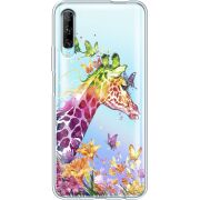 Прозрачный чехол Uprint Huawei P Smart Pro Colorful Giraffe
