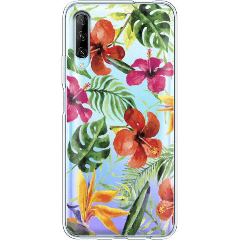 Прозрачный чехол Uprint Huawei P Smart Pro Tropical Flowers