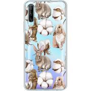 Прозрачный чехол Uprint Huawei P Smart Pro Cotton and Rabbits