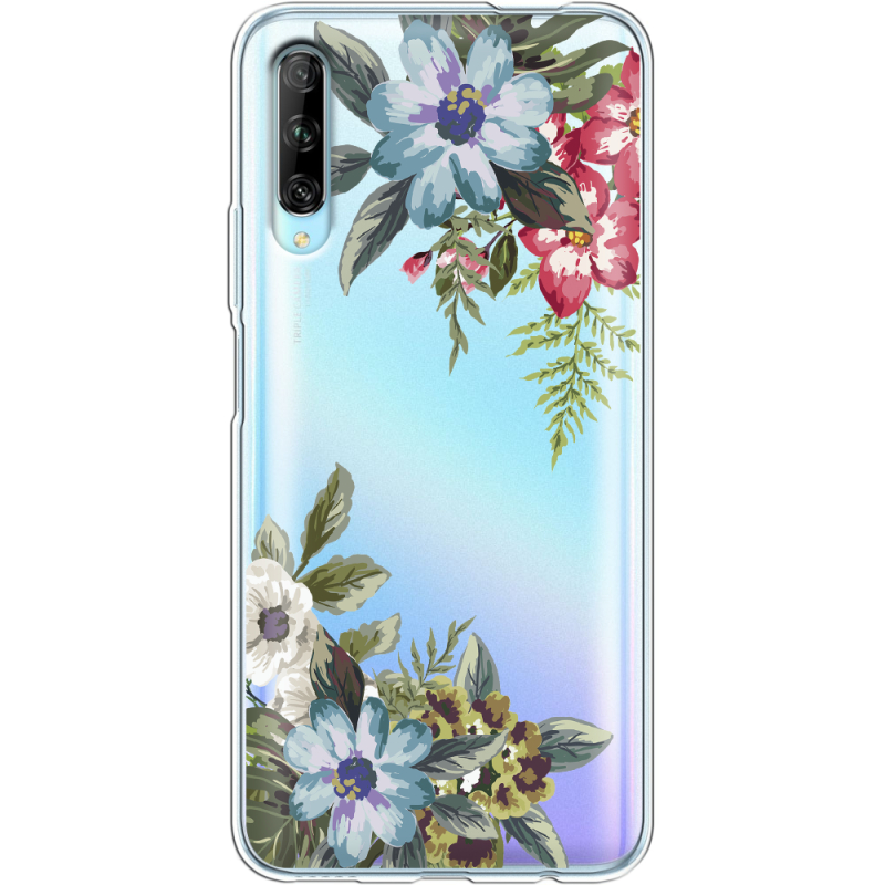 Прозрачный чехол Uprint Huawei P Smart Pro Floral