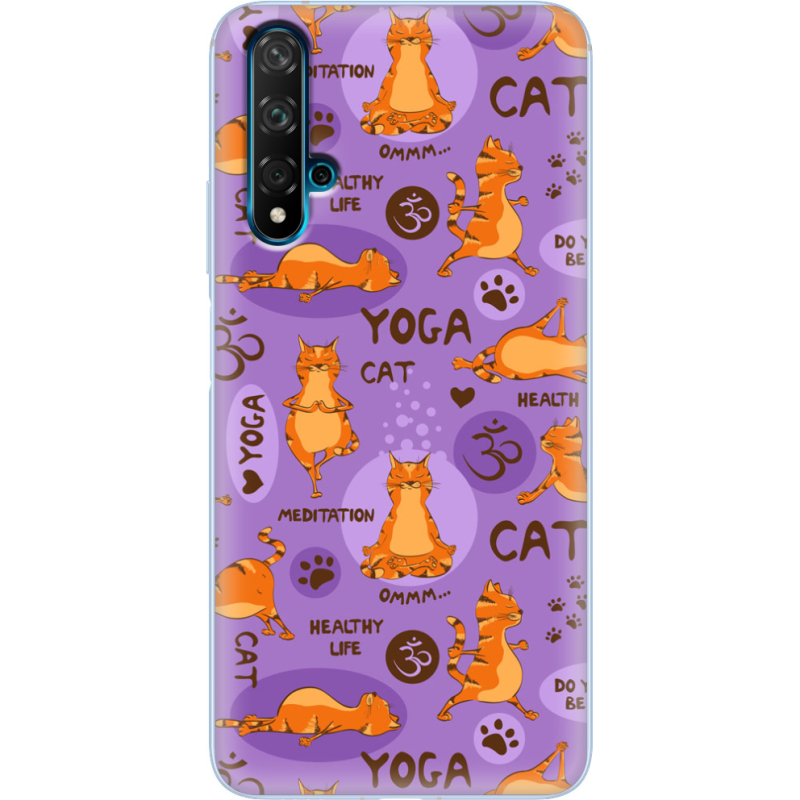 Чехол Uprint Huawei Nova 5T Yoga Cat