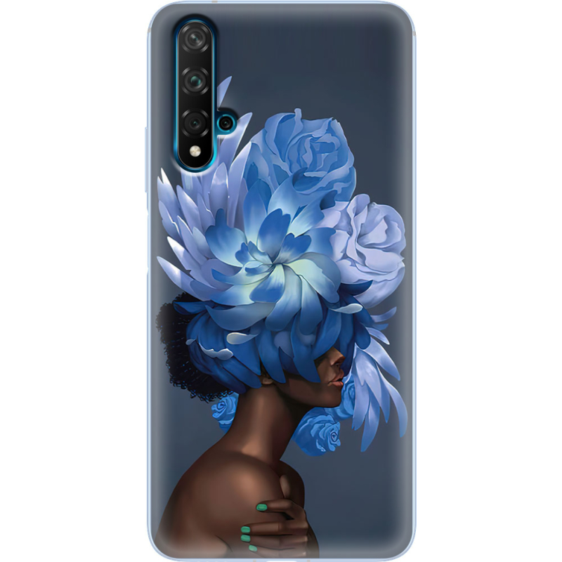 Чехол Uprint Huawei Nova 5T Exquisite Blue Flowers