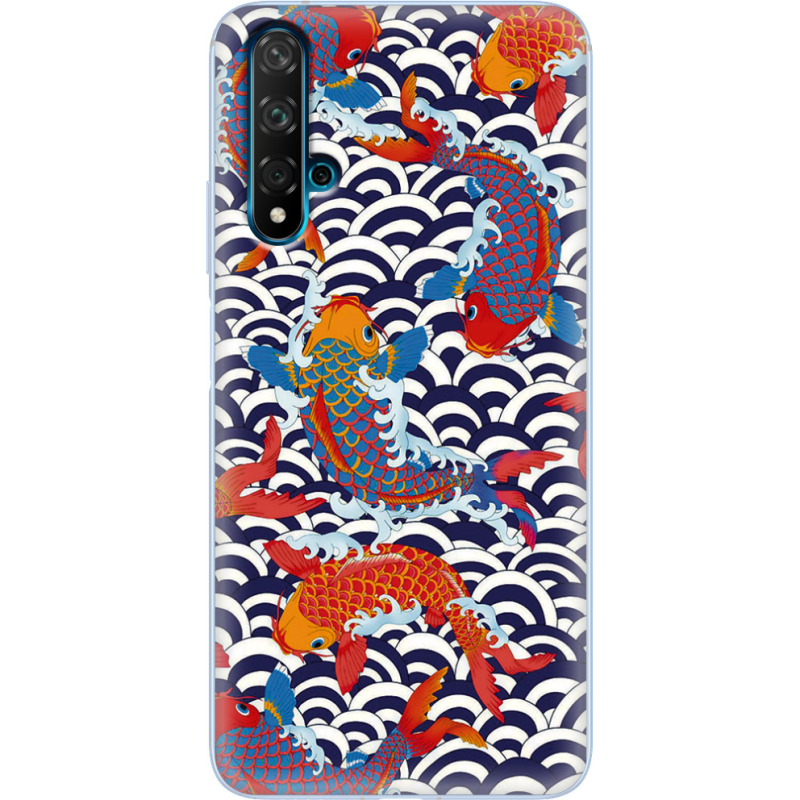 Чехол Uprint Huawei Nova 5T Koi Fish