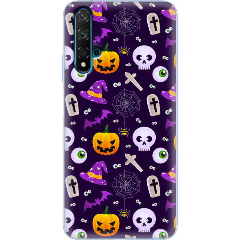 Чехол Uprint Huawei Nova 5T Halloween Purple Mood