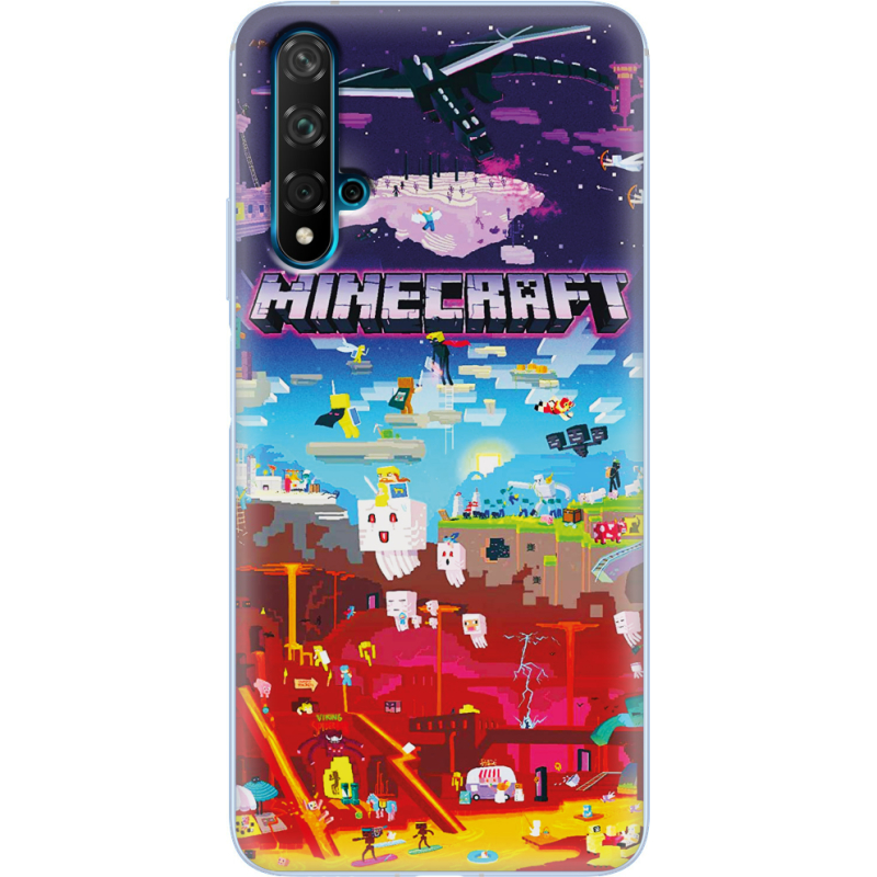 Чехол Uprint Huawei Nova 5T Minecraft World Beyond