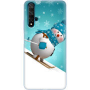 Чехол Uprint Huawei Nova 5T Skier Snowman