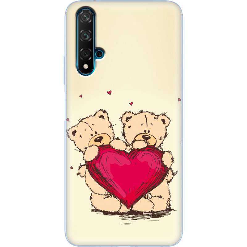 Чехол Uprint Huawei Nova 5T Teddy Bear Love