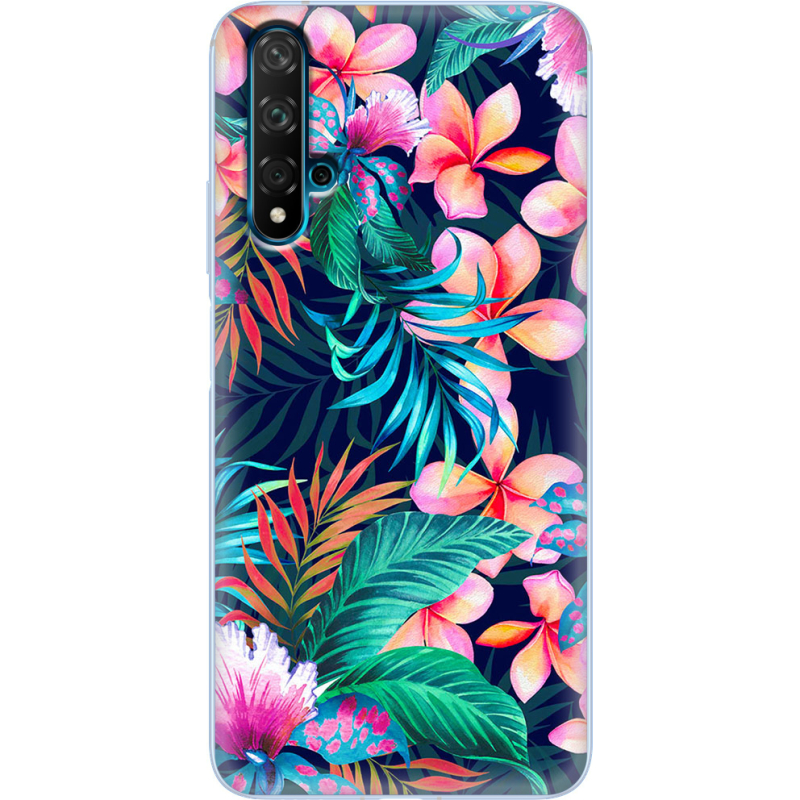 Чехол Uprint Huawei Nova 5T flowers in the tropics