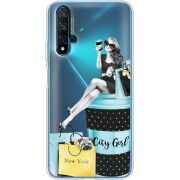 Прозрачный чехол Uprint Huawei Nova 5T City Girl