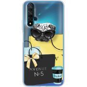 Прозрачный чехол Uprint Huawei Nova 5T Fashion Pug