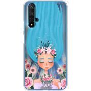 Прозрачный чехол Uprint Huawei Nova 5T Blue Hair