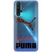 Прозрачный чехол Uprint Huawei Nova 5T Wild Cat