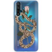 Прозрачный чехол Uprint Huawei Nova 5T Glamor Snake