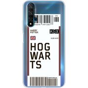Прозрачный чехол Uprint Huawei Nova 5T Ticket Hogwarts