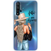 Прозрачный чехол Uprint Huawei Nova 5T Follow Your Dreams